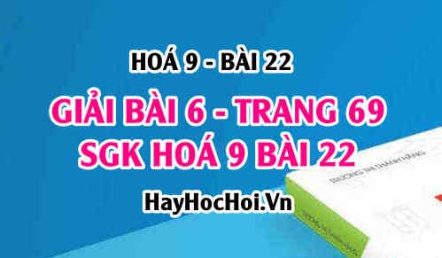 Giải bài 6 trang 69 SGK Hoá 9 bài 22: Luyện tập chương 2 Kim loại